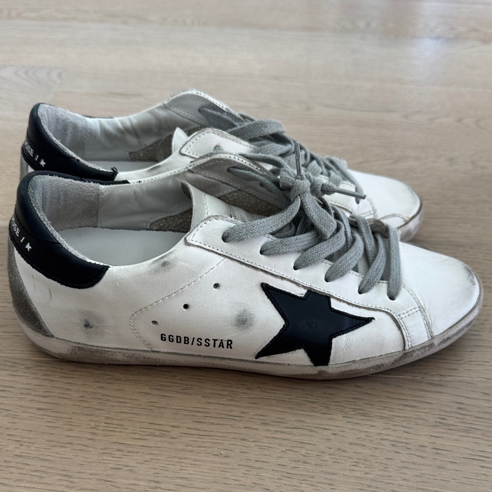 Golden goose women’s White and Black Star Sneakers